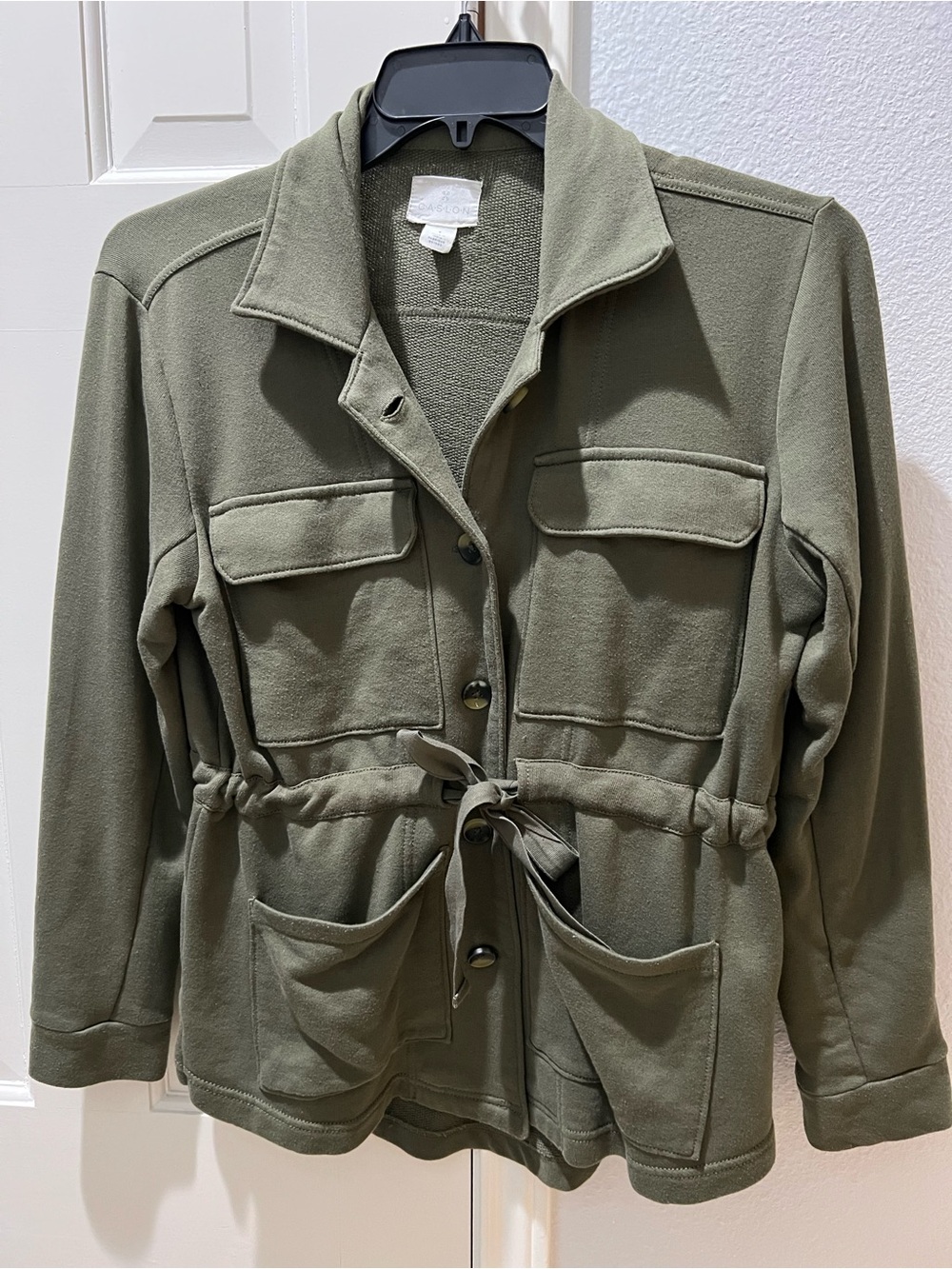 Carlson Olive Utility Drawstring Jacket - Women's Jacket Size Small